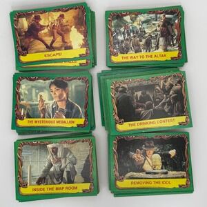 Indiana Jones Raiders of the Lost Arc Trading Cards Topps 1981 Movie Lot Vintage